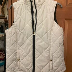 Lauren cream colored puffer vest